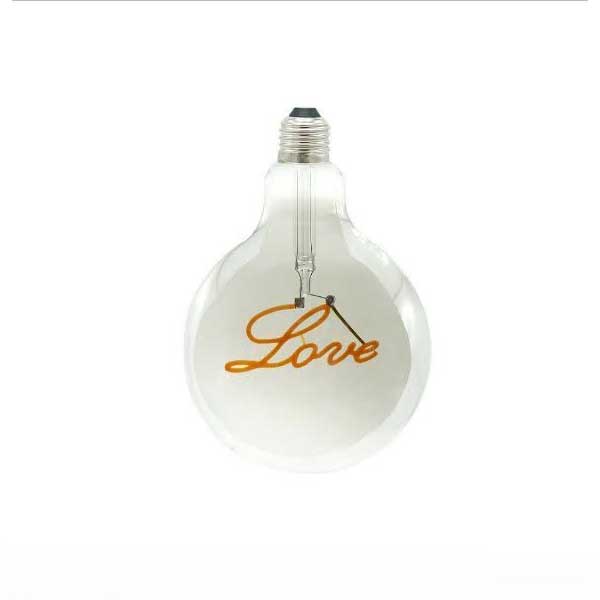 لامپ love شیشه دودی 4 وات