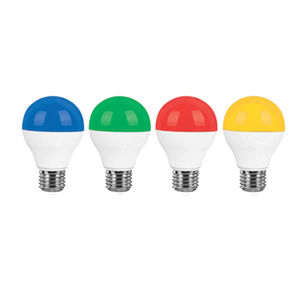 لامپ ال‌ای‌دی حبابی 9 وات رنگی E27 پارس شعاع توس