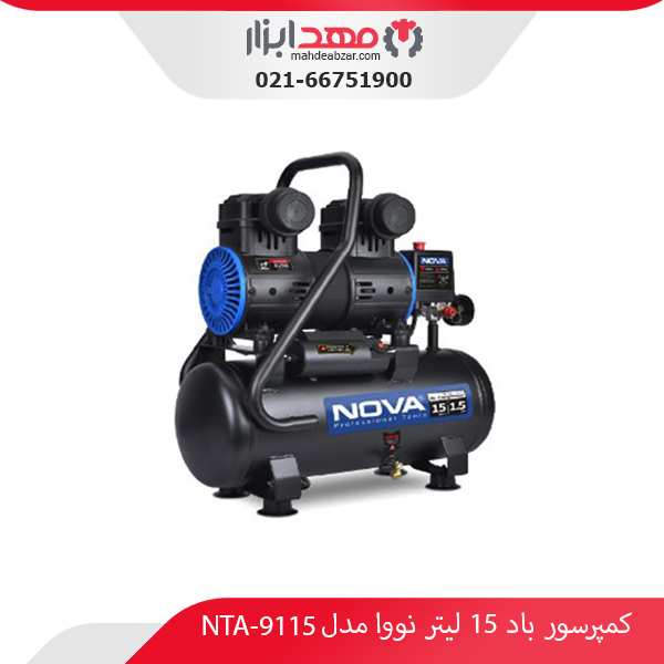 قیمت کمپرسور باد 15 لیتر نووا مدل NTA-9115