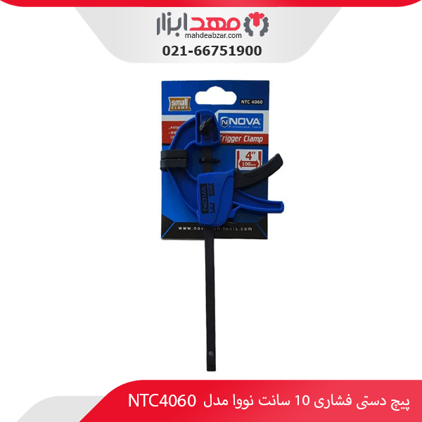 پیچ دستی فشاری 10 سانت نووا مدل NTC4060