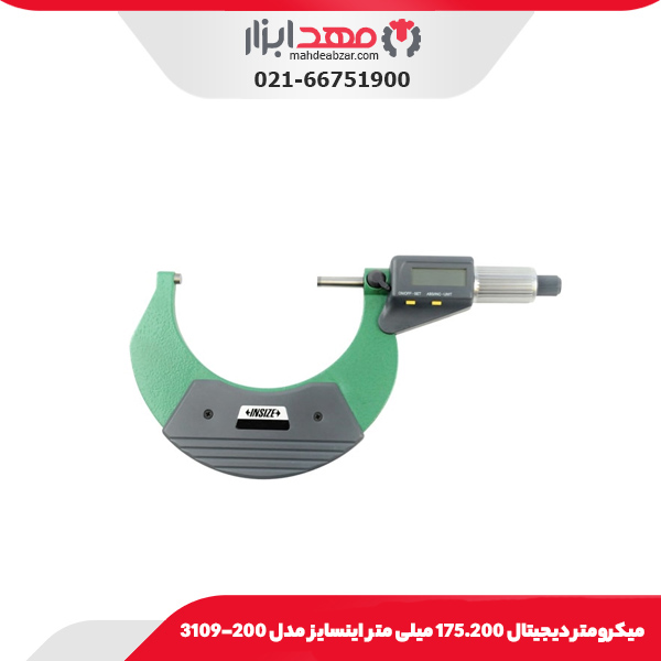 میکرومتر دیجیتال 175.200 میلی‌ متر اینسایز مدل 200-3109