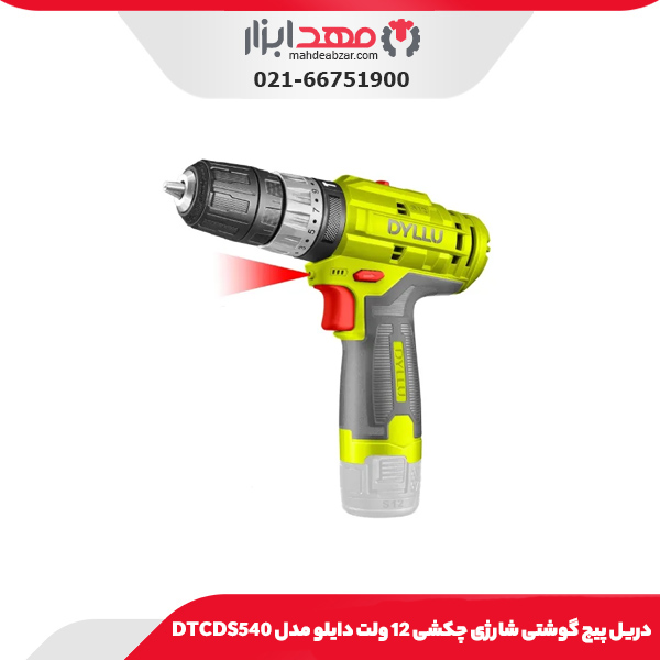 دریل پیچ گوشتی شارژی چکشی 12 ولت دایلو مدل DTCDS540