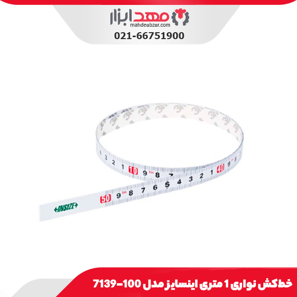 خط‌کش نواری 1 متری اینسایز مدل 100-7139