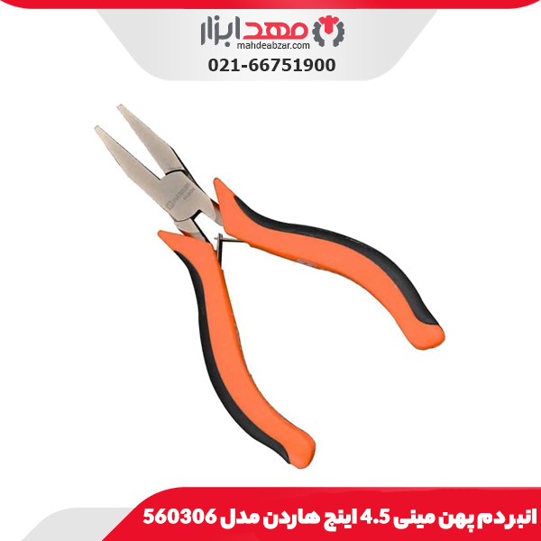 انبر دم‌ پهن مینی 4.5 اینچ هاردن مدل 560306